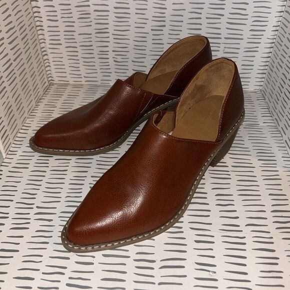 Universal‎ Thread Women's Rylie Pointed Toe Ankle Bootie Cognac 8.5 - Picture 1 of 6